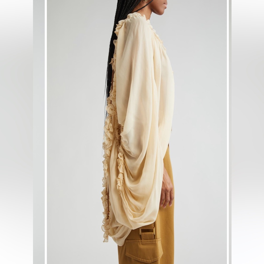 $1,750 ZIMMERMANN Illuminate Draped Blouse NWT SZ small - Picture 3 of 7